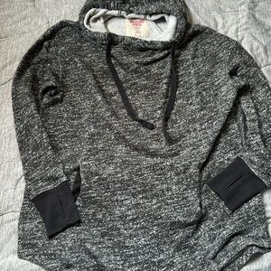 Mossimo Suppy Company Heather Gray, Terry cloth pull over hoodie